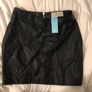 Black pleather skirt